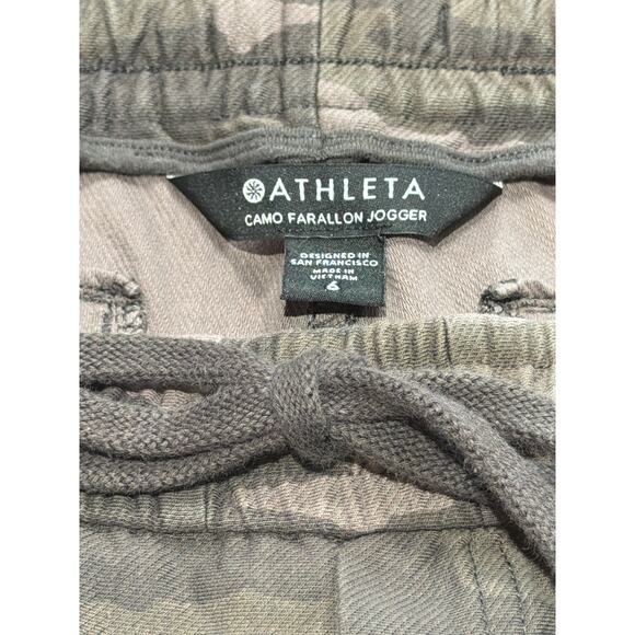 Athleta Farallon Joggers Pants 6 Camo Green Womens Activewear Casual Athleisure - Picture 4 of 6